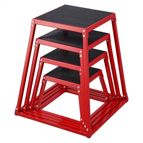 VEVOR Plyometric Jump Boxes, 12/18/24/30 Inch Plyo Box, Platform and Jumping Agility Box, Anti-Slip Fitness Exercise Step Up Box Set for Home Gym Trai Matron Inn