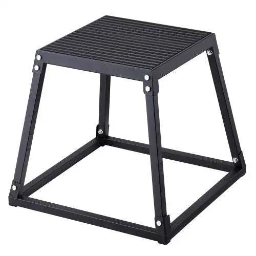 VEVOR Plyometric Jump Box, 18 Inch Plyo Box, Steel Plyometric Platform and Jumping Agility Box, Anti-Slip Fitness Exercise Step Up Box for Home Gym Tr Matron Inn
