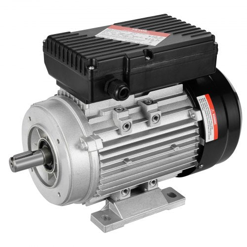 VEVOR 0.75KW Electric Motor 1400 rpm, AC 220~240V 5.45A, 80, B34 Frame, Air Compressor Motor Single Phase, 19mm Keyed Shaft, CW-CCW Rotation for Agric