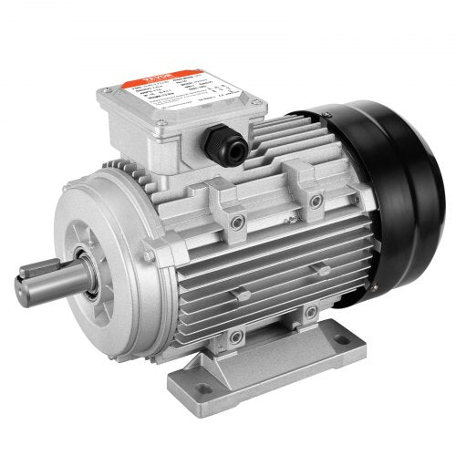 VEVOR 2.2KW Electric Motor 2890 rpm, AC 400V 4.7A, 90L, B3 Frame, Air Compressor Motor 3-Phase, 24mm Keyed Shaft, CW-CCW Rotation for Agricultural Mac