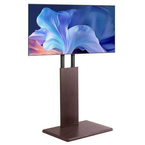 VEVOR Universal TV Stand, Table Top TV Stand for 32-70 inch Screens, Swivel and Height Adjustable TV Mount Stand Holds up to 45 kg with Power Strip, f