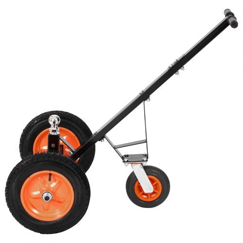 VEVOR Trailer Dolly, 1200lbs Tongue Weight Capacity, Carbon Steel Trailer Mover with 2 inch Ball, 15.2 inch Pneumatic Tires, Portable Tow Dolly for Mo