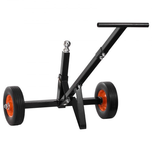 VEVOR Trailer Dolly, 600lbs Tongue Weight Capacity, Carbon Steel Trailer Mover with 1-7-8 in Hitch Ball and 10 in Solid Tires, Portable Tow Dolly for