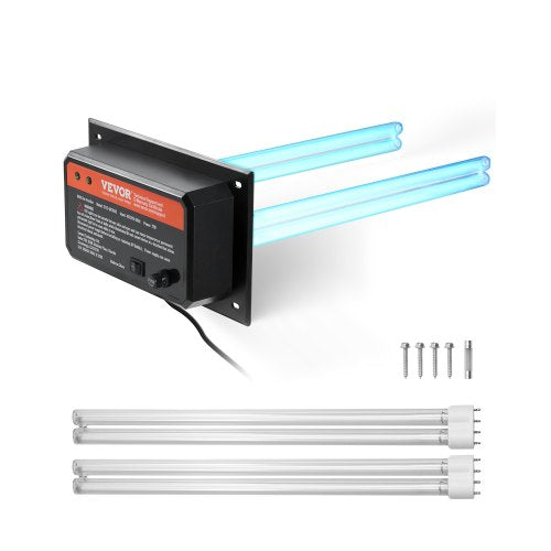 VEVOR HVAC Air Purifier Whole House, 72W 16inch, Light in Duct for Ac (Air Conditioning) Duct, Air Scrubber with 2 Replacement Bulb, HVAC lights for A