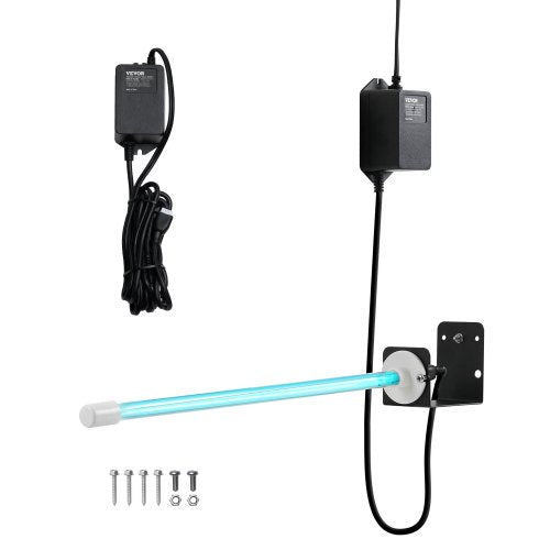 VEVOR HVAC Air Purifier, 25W 17inch, Light Coil Cleaner with Magnet in Duct for Ac (Air Conditioning) Duct, Air Scrubber, HVAC lights for Ac Systems