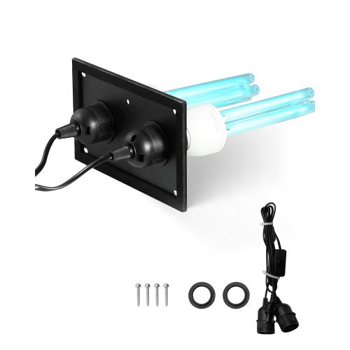 VEVOR HVAC Air Purifier Whole House, 50W 5inch, Light in Duct for Ac (Air Conditioning) Duct, Air Scrubber, HVAC lights for Ac Systems