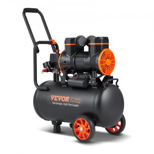 VEVOR 6.3 Gallon Air Compressor, 2 HP 3.35 CFM@90PSI Air Compressors with Max. 116PSI Pressure, Oil Free Compressor Tank for Auto Repair, Tire Inflati