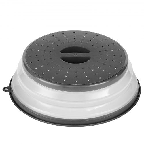 VEVOR 2PCS Microwave Splatter Covers, 10.4" Collapsible Microwave Lid for Food, 300°F Heat-Resistant PP Splatter Guard for Plate Dish, Multi-Use Kitch