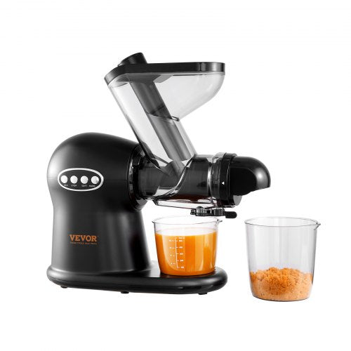 VEVOR Slow Masticating Juicer, 2-Speed Mode Cold Press Juicer Machine with Reverse Function, Quiet Motor Slow Juicer, Juice Extractor Maker Easy to Cl