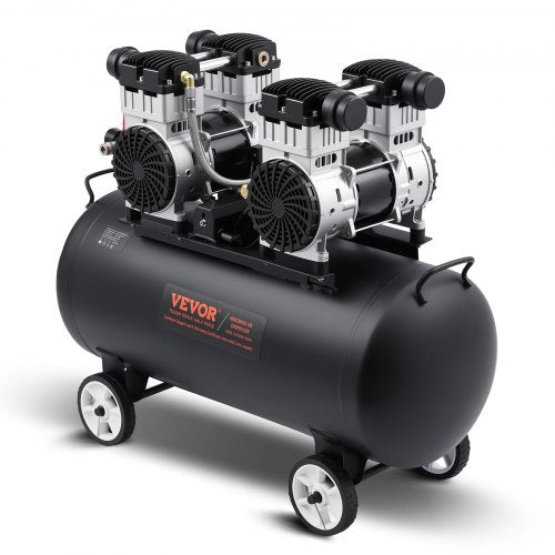 VEVOR Air Compressor, 75L Steel Tank, 4HP 10.6 CFM@90 PSI Oil Free Air Compressor & Max. 125PSI Pressure, 78dB Ultra Quiet Portable Compressor, for Au
