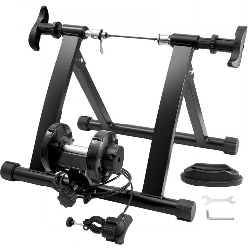 VEVOR Bike Trainer Stand, Magnetic Stationary Bike Stand for 26"-29" Wheels, 8 Resistance Settings, Low Noise Motor, Protable for Indoor Riding Exerci
