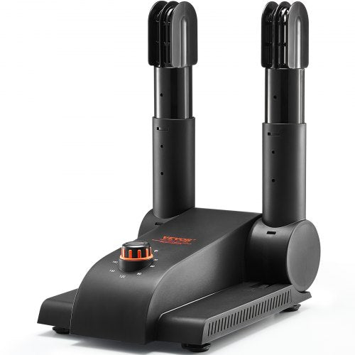 VEVOR 180° Foldable 2 Tubes Shoe Dryer, Portable Boot Dryer with Timer, Boot Warmers-Dryer with Heat Blower & PP(V0 Flame Retardant) for Snow Boots, L