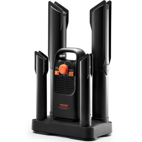 VEVOR Shoe Dryer with Timer, Detachable 4 Tubes Boot Dryers with V0-Rated Fire-Retardant Materials, Quick Drying for Work Boots, Sneakers, Gloves, Hel