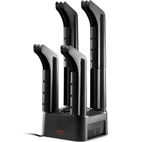 VEVOR Detachable 4 Tubes Shoe Dryer, Portable Boot Dryer with Timer, Boot Warmers-Dryer with Heat Blower & ABS+PP for Snow Boots, Leather Shoes, Canva