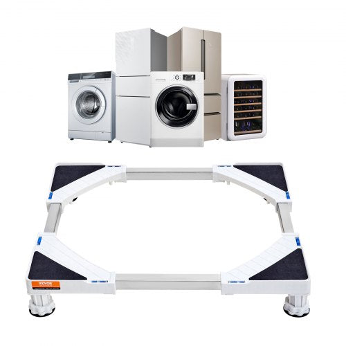 VEVOR Mini Fridge Stand Universal Laundry Pedestal, Adjustable Refrigerator Stand with 4 Strong Feet, Washing Machine Multi-Functional Base for Washer