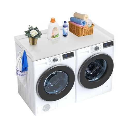 VEVOR Washer Dryer Countertop, 54" x 27" Wooden Washer and Dryer Countertop, Water-Resistant Laundry Machine Topper Cover with Anti-Slip Pads, for Lau