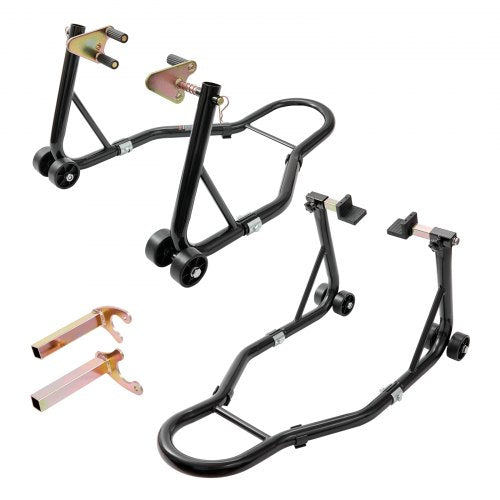 VEVOR Motorcycle Stand Lift, 0.39 Tons Front Rear Combo Stand Lift Stand, Front and Rear Wheel Fork Stand, U+L Fork Swingarm Spool, Compatible with Mo