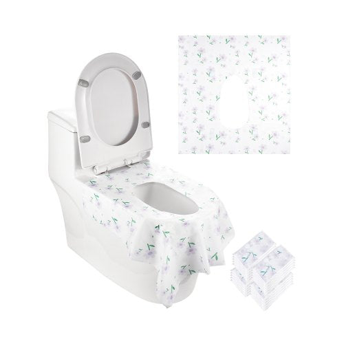 VEVOR Toilet Seat Covers Disposable, 4 Pack Extra Large Waterproof Potty Cover, 20 Pieces Portable Disposable Potty Training Toilet Seat Covers, for A