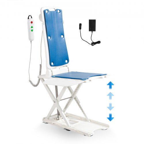 VEVOR Electric Chair Lift, Devices to Lift Elderly off Floor for Elderly, 3.03-19.96 inch Height Adjustable, Support Up to 310 LBS, 45° Tilt for Comfo