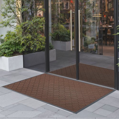 VEVOR Front Door Mat, 1194 x 889 mm Commercial Floor Mat for Indoor and Outdoor, Modern Stylish Carpet with TPE Backing, Heavy Duty Washable Entry Ind