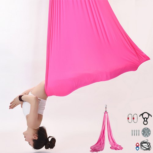 Aerial Silk 11Yards Yoga Swing Hammock Trapeze Antigravity Pilates 10Mx2.8M Home