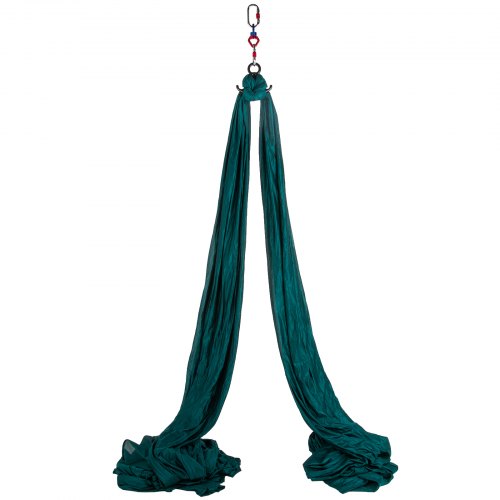 VEVOR Aerial Silk, 11yd 9.2ft Aerial Yoga Swing Set Yoga Hammock Kit - Antigravity Ceiling Hanging Yoga Sling - Carabiners, Daisy Chain, Inversion Swi