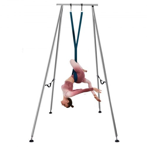 VEVOR Yoga Sling Inversion, 9.6 FT Height Inversion Yoga Swing Stand,Max Capacity 551lbs-250kg Aerial Yoga Frame with 236in-6m Yoga Swing Inversion Sl