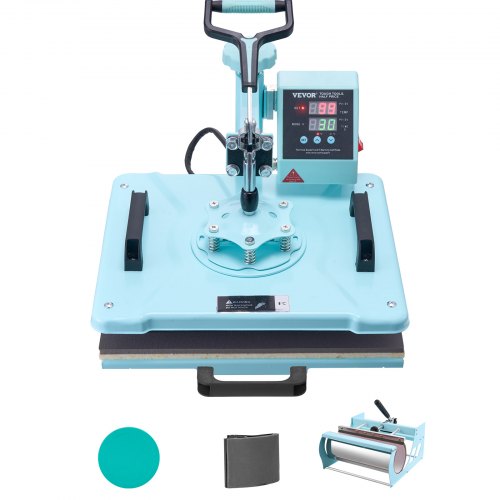 VEVOR Heat Press Machine, 12 x 15 inch, 5 in 1 Heat Transfer Machine with 30 oz Tumbler Press, 360° Swing Away T-Shirt Pressing, Digital Precise Contr