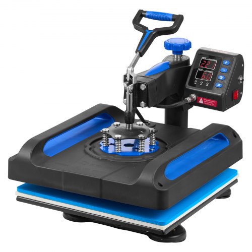 VEVOR Heat Press Machine, 15" x 15" Fast Heating, 360 Swing Away Digital Sublimation T-Shirt Vinyl Transfer Printer with Anti-Scald Surface, Canvas Ba