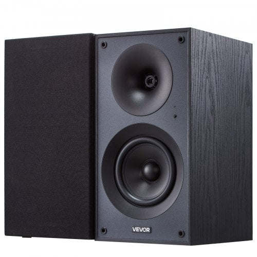 VEVOR Powered Bookshelf Speakers, 25W x 2, Active Studio Monitor Speaker with 5.25 Inch Woofer, Bluetooth-RCA-Coaxial-Optical-USB-Subwoofer Connection