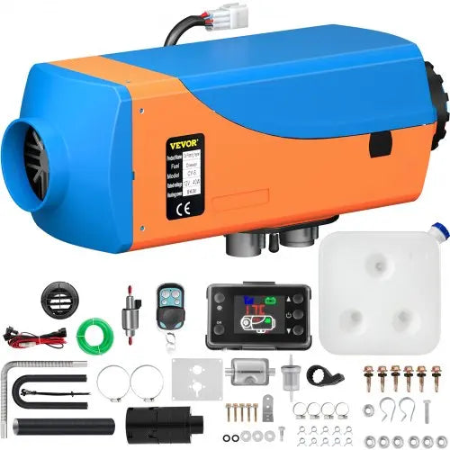 VEVOR Diesel Heater 12V Diesel Air Heater 8KW Diesel Parking Heater Remote Control with Blue Lcd Switch for Car Trucks Motor-home Boat Bus CAN (Blue & Matron Inn