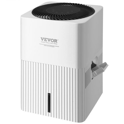 VEVOR Evaporative Humidifiers Mist-Free 3L, 300 ml-h Cool Moisture Humidifier and Air Purifier for Whole House up to 473.6 sqft, 4-Speeds & 1-12h Time