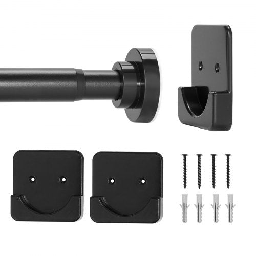 VEVOR Shower Curtain Rod, 28-76 Inches, 1 Inch Diameter, Adjustable Spring Tension Stainless Steel Telescoping Rod with Holders, No Drilling Non-Slip