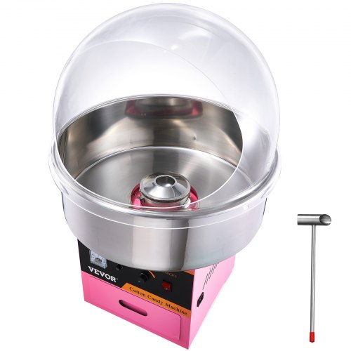 VEVOR Electric Cotton Candy Machine, 1000W Candy Floss Maker, Commercial Cotton Candy Machine with Stainless Steel Bowl, Sugar Scoop, and Cover, Perfe