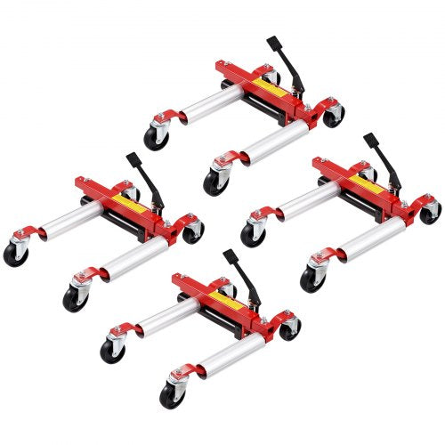 VEVOR Wheel Dolly, Max Capacity 1500 Lbs Car Dolly, Car Jack Dolly Lifter with 360° Rotatable Wheels, Heavy Duty Vehicle Positioning Hydraulic Tire Ja