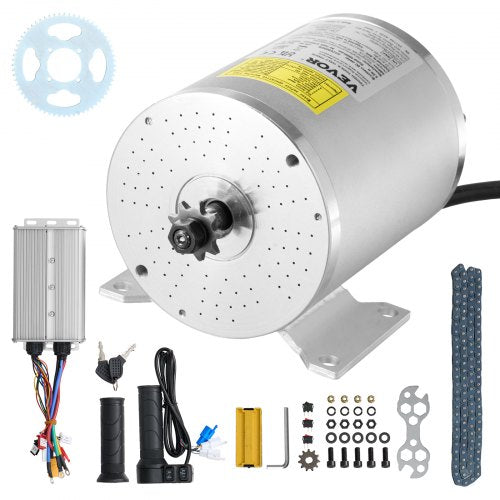 VEVOR 3000W Electric Brushless DC Motor Kit - 72V 4900rpm Motor with Upgraded Speed Controller and Throttle Grip Kit for Go Karts E-Bike Motorcycle Sc
