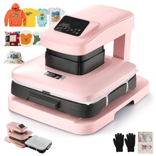 VEVOR Auto Heat Press Machine, 15 x 15 inch, T-Shirt Press Machine with Auto Release and Adjustable Pressure, Digital Display, Rapid Heating, for Subl