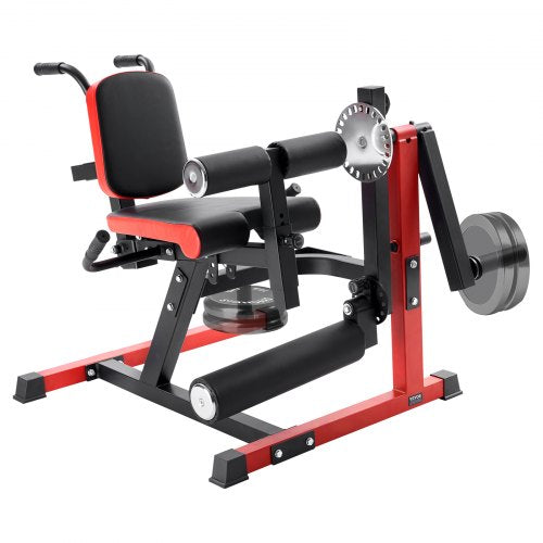VEVOR Leg Extension and Curl Machine, Seated Leg Rotary Extension for Thigh, Adjustable Lower Body Specialty Exercises Equipment, Heavy Duty Workout B