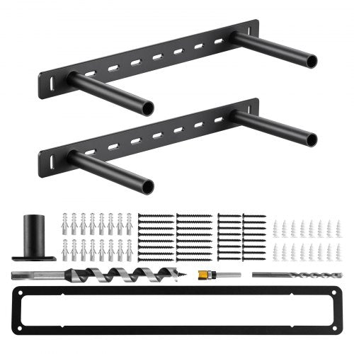 VEVOR Floating Shelf Brackets 2 Pcs, 150 lbs-68 kg Weight Capacity, 16x6.2x1.5 inch - 406.4x157.4x38.1 mm, Heavy Duty Hidden Shelf Brackets Support, W