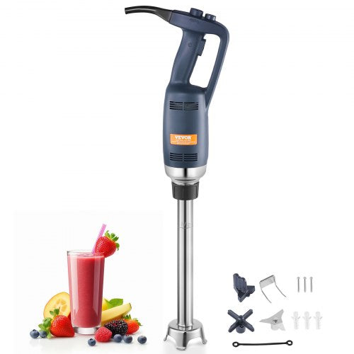 VEVOR Commercial Immersion Blender, 350W Heavy Duty Hand Mixer, 16 inch Stepless Variable Speed Mixer with Stainless Steel Blade, Multi-Purpose Portab