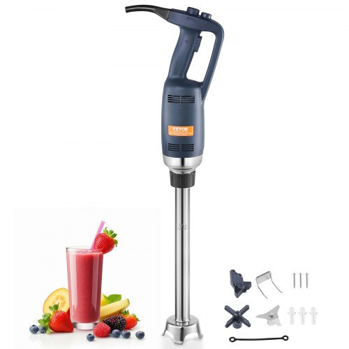 VEVOR Commercial Immersion Blender, 350W Heavy Duty Hand Mixer, 20 inch Stepless Variable Speed Mixer with Stainless Steel Blade, Multi-Purpose Portab