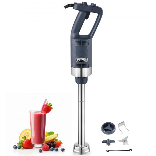 VEVOR Commercial Immersion Blender, 500W Heavy Duty Hand Mixer, 16 inch Stepless Variable Speed Mixer with Stainless Steel Blade, Multi-Purpose Portab