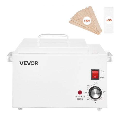 VEVOR Single Wax Warmer, 3000ML 300W Professional Wax Warmer for Hair Removal, 32 ℉ to 248 ℉ Adjustable Electric Waxing Heater Pot with 100PCS Sticks