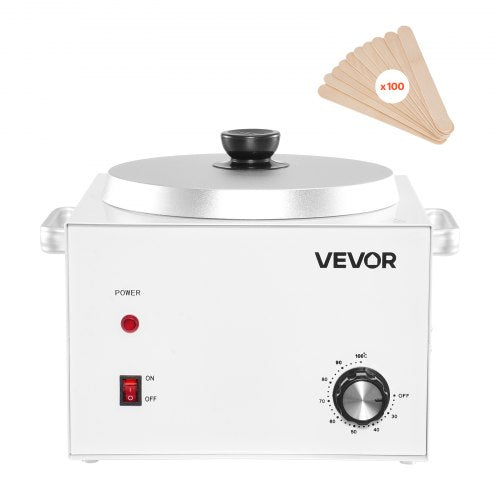 VEVOR Single Pot Wax Warmer, 3000ML 300W Professional Wax Warmer for Hair Removal, 32 ℉ - 212℉ Adjustable Electric Waxing Heater with 100PCS Waxing St