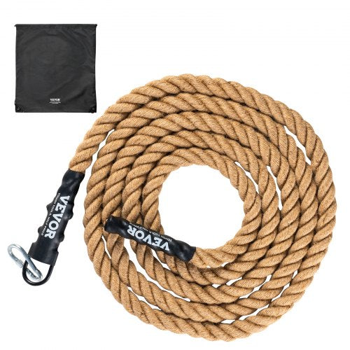 VEVOR 3.8 cm x 914.4 cm Gym Climbing Rope Fitness Strength Training Rope Home Exercise