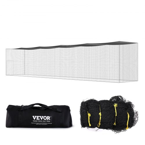 VEVOR Baseball Batting Netting, Professional Softball Baseball Batting Hitting Training Net, Practice Portable Pitching Cage Net with Door & Carry Bag