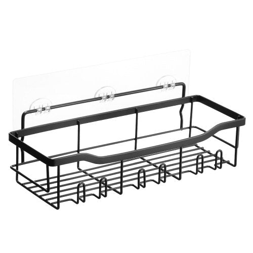 VEVOR Shower Caddy, 5 Pack Adhesive Bathroom Shower Storage Organization Shelves Rack Set, 40 lbs Large Weight Capacity, with Soap and Toothbrush Hold