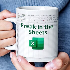 freak in the sheets excel koffiemok, grappige spreadsheet excel mok geweldige cadeaus voor collega's, boekhoudkundige vrienden en meer, kerstcadeaus