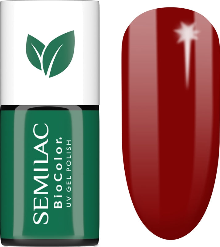 Semilac Lakier hybrydowy UV BioColor Gel Nail Polish z lampą UV-LED Color 721 Red Roses 7 ml