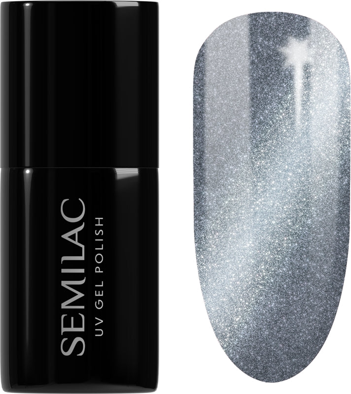 Semilac Lakier hybrydowy UV Silk Effect Gel Nail Polish z lampą UV-LED Color 465 Luxury Chillout 7ml